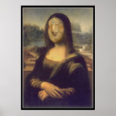 Funny Face Mona Lisa Laughter Poster (Vorne)