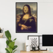 Funny Face Mona Lisa Laughter Poster (Heimbüro)