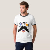 Funny Face Mustache T-Shirt (Vorne ganz)