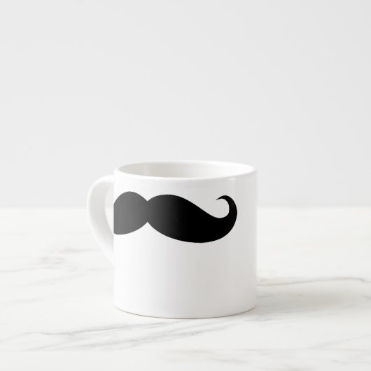 Funny Face Mustache Tasse (Vorderseite Links)