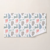 Funny Face Niedlich Doodle Tiermuster Badhandtuch Set (Handtuch)