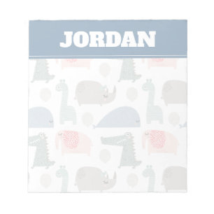 Funny Face Niedlich Doodle Tiermuster Notizblock