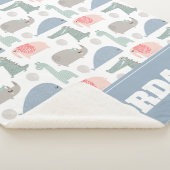 Funny Face Niedlich Doodle Tiermuster Sherpadecke (3/4)