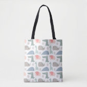 Funny Face Niedlich Doodle Tiermuster Tasche (Vorderseite)