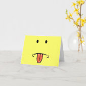 Funny face notecards karte (Gelbe Blume)