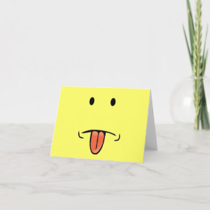 Funny face notecards karte