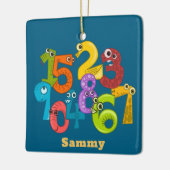 Funny Face Numbers Design Ornament (Links)