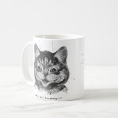 Funny Face of Cat (2), Louis Wain Kaffeetasse (Vorderseite Links)