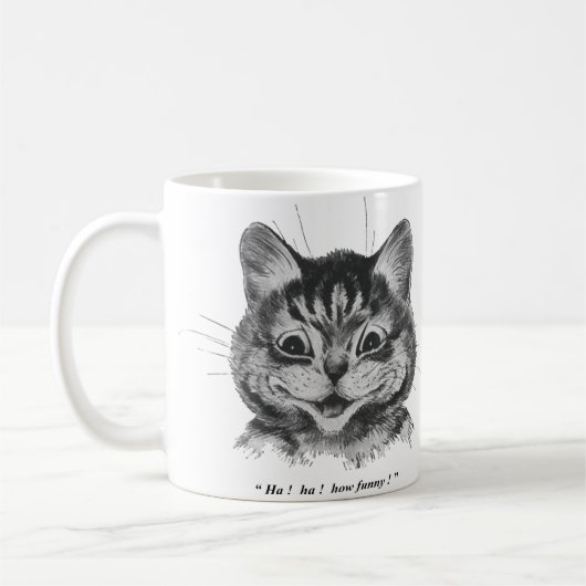 Funny Face of Cat (2), Louis Wain Kaffeetasse (Links)