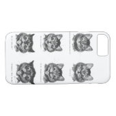 Funny Face of Cat, Louis Wain Case-Mate iPhone Hülle (Rückseite (Horizontal))