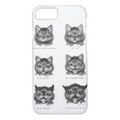 Funny Face of Cat, Louis Wain Case-Mate iPhone Hülle (Rückseite)