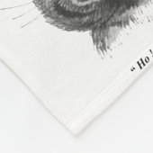 Funny Face of Cat, Louis Wain Fleecedecke (Ecke)
