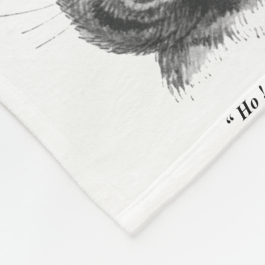 Funny Face of Cat, Louis Wain Fleecedecke (Ecke)