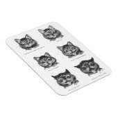 Funny Face of Cat, Louis Wain Magnet (Rechte Seite)