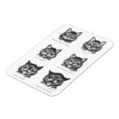 Funny Face of Cat, Louis Wain Magnet (Linke Seite)