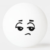 FUNNY FACE ONE STAR WHITE PONG BALL TISCHTENNISBALL (Vorderseite)