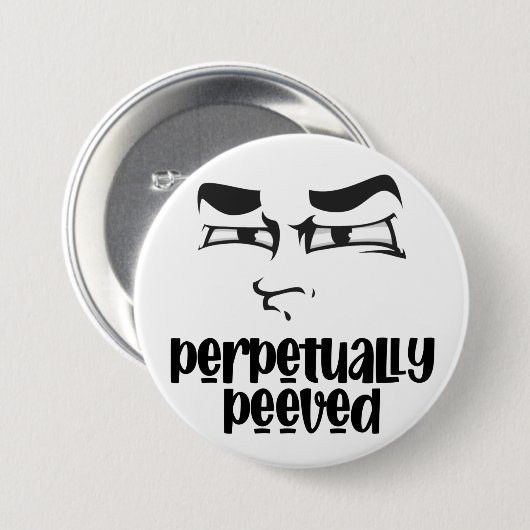 Funny Face Peved Button (Vorne & Hinten)