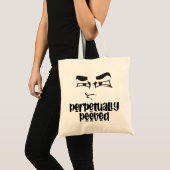 Funny Face Peved Tote Bag Tragetasche (Vorderseite (Produkt))