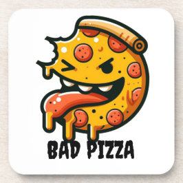 Funny Face Pizza Coaster Getränkeuntersetzer