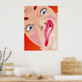 Funny Face Poster (Küche)