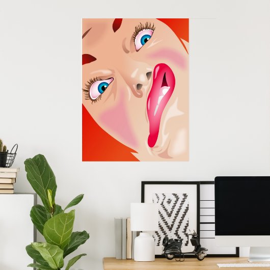 Funny Face Poster (Heimbüro)