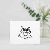 Funny Face Postkarte (Stehend Vorderseite)