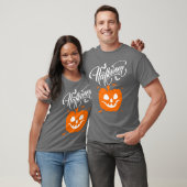 Funny Face Pumpkin Halloween Hemden für Männer T-Shirt (Unisex)