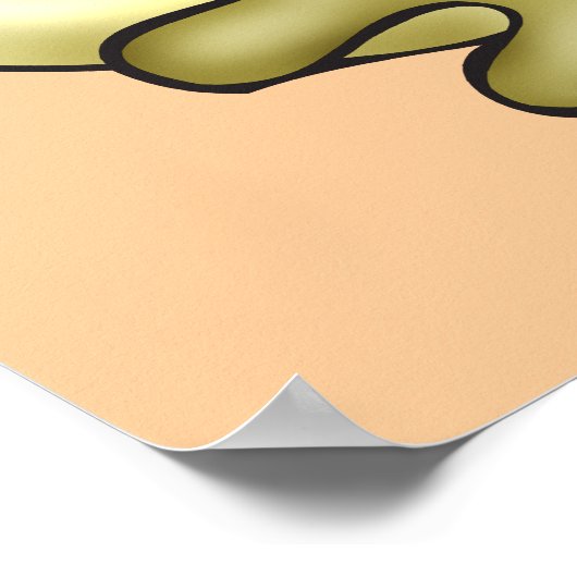 Funny Face Sea Animal Poster (Ecke)