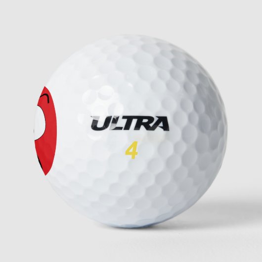 Funny Face Spaß Golf Balls Golfball (Logo)