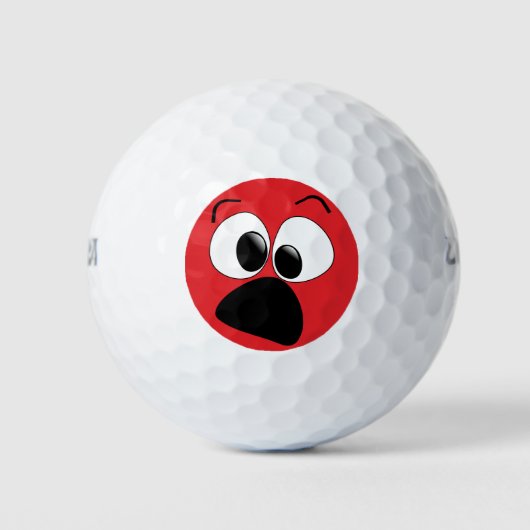 Funny Face Spaß Golf Balls Golfball (Vorderseite)