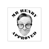 Funny Face Teacher genehmigt Gummistempel (Prägung)