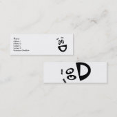 Funny face Visitenkarten Mini Visitenkarte (Vorne/Hinten)