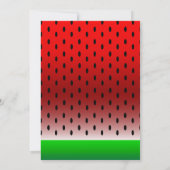 Funny Face Watermelon Kid's 00. Geburtstag Einladung (Rückseite)