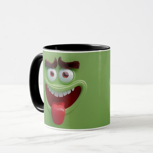 Funny Face Wrap Tasse (Vorderseite Links)