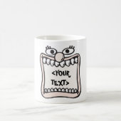 Funny Face,<YOUR TEXT> Kaffeetasse (Mittel)