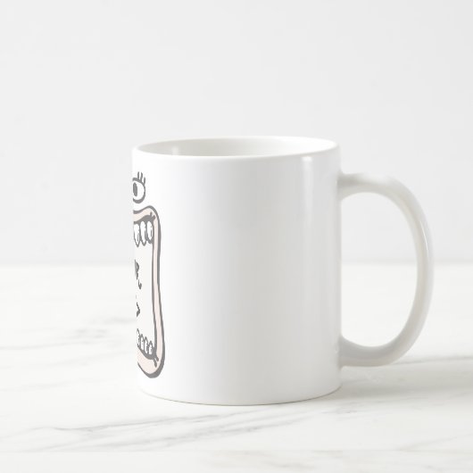 Funny Face,<YOUR TEXT> Kaffeetasse (Rechts)