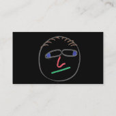 Funny Faces Business Card Visitenkarte (Rückseite)