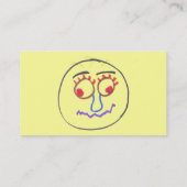 Funny Faces Business Card Visitenkarte (Rückseite)