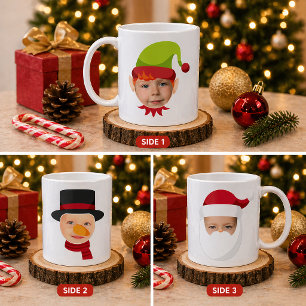 Funny Faces Elf & Santa Tasse