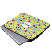 Funny Faces Emotional Niedlich Laptopschutzhülle (Vorne Knopf)