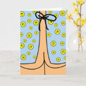 Funny Faces Hospital Gown Feel besser Bald Karte (Gelbe Blume)