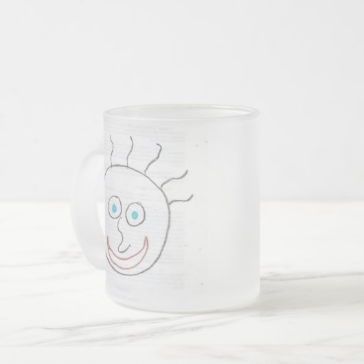 Funny Faces Mattierte Tasse (Vorderseite Links)