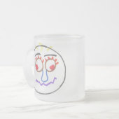 Funny Faces Mattierte Tasse (Vorderseite Links)