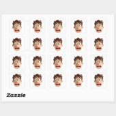 Funny Faces Meme Stickers 3D Character (Blatt)