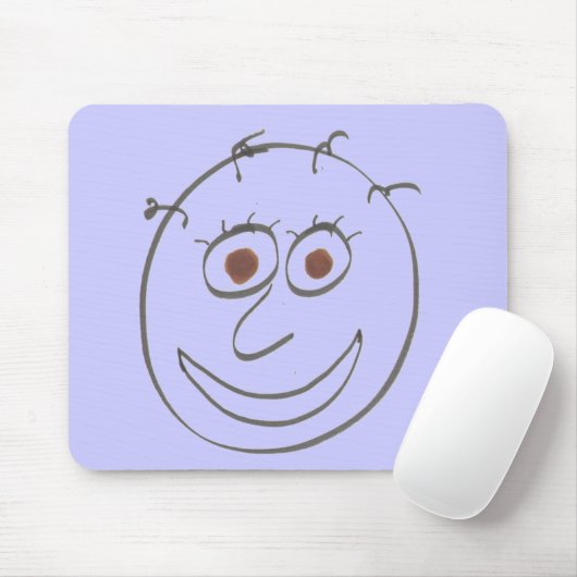 Funny Faces Mouse Pad Mousepad (Mit Mouse)