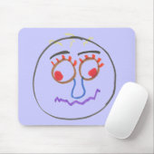 Funny Faces Mouse Pad Mousepad (Mit Mouse)