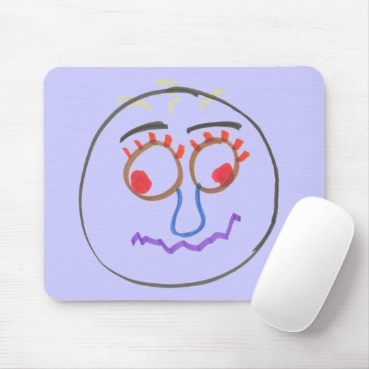 Funny Faces Mouse Pad Mousepad (Mit Mouse)