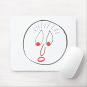 Funny Faces Mouse Pad Mousepad (Mit Mouse)
