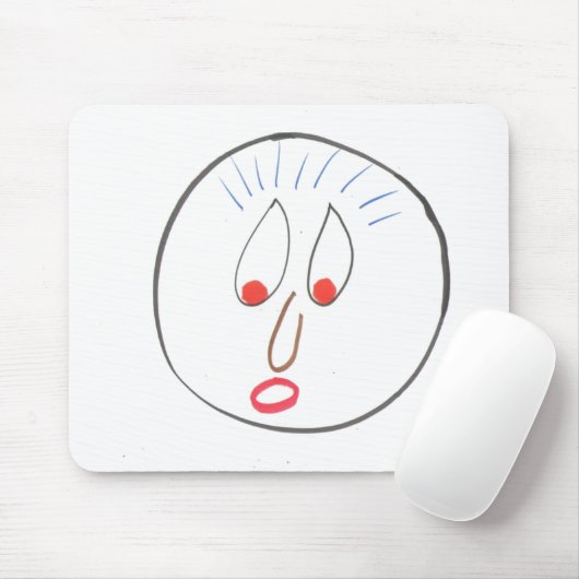 Funny Faces Mouse Pad Mousepad (Mit Mouse)