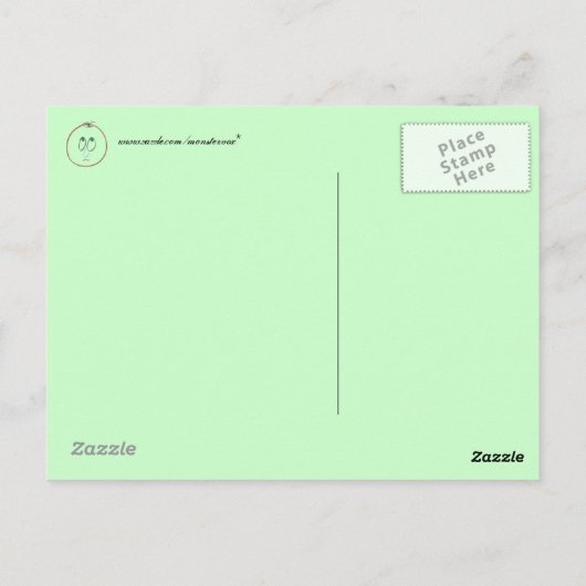 Funny Faces Postcard Postkarte (Rückseite)